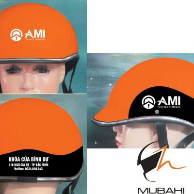 Mũ bảo hiểm quảng cáo Ami