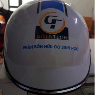 Mũ bảo hiểm quảng cáo Gold Tech