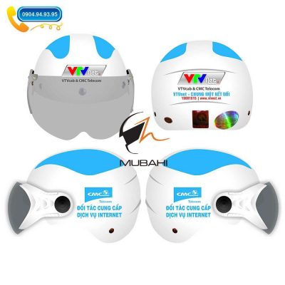 Mũ bảo hiểm quảng cáo vtv